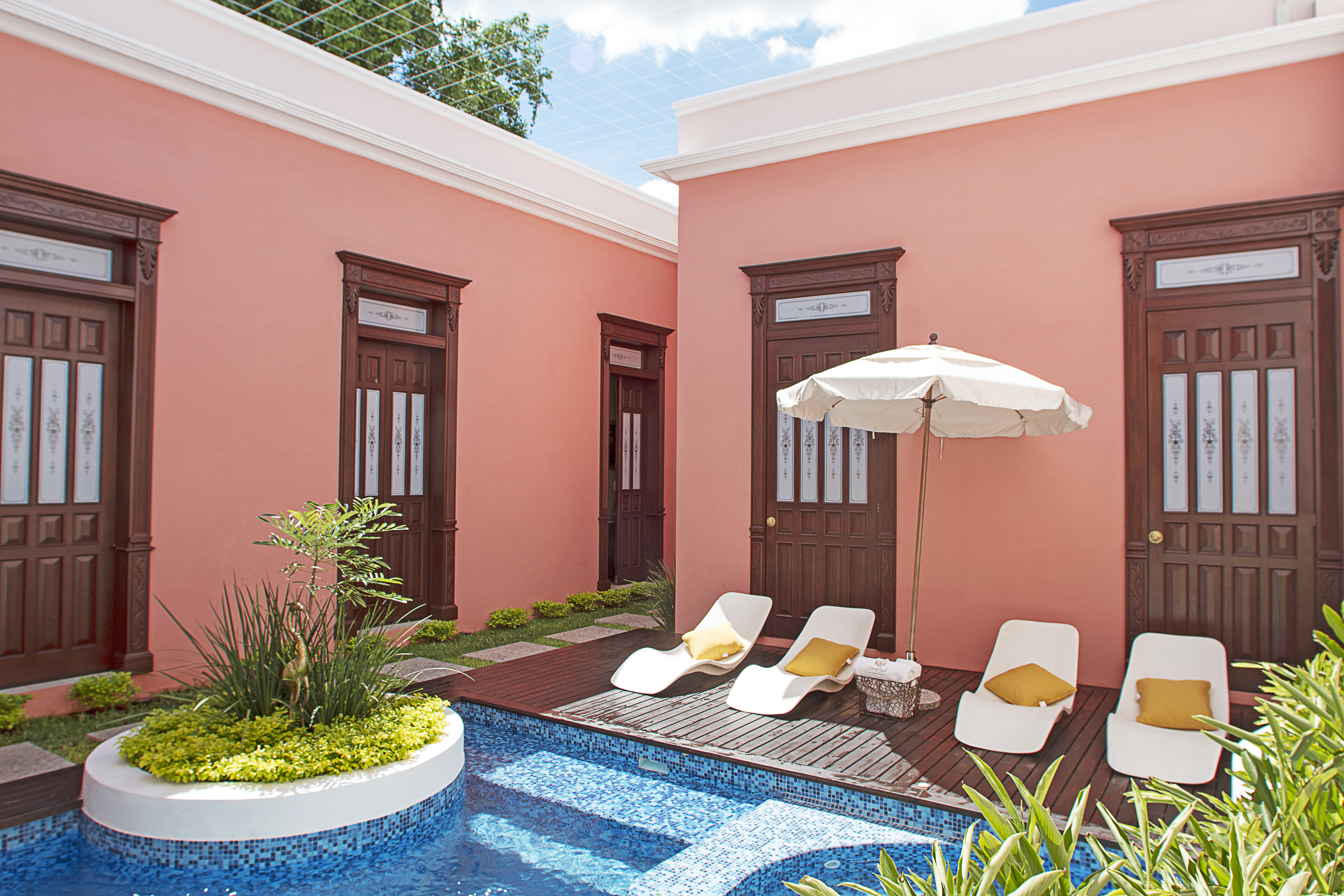 Image of Outdoor Pool Casa Azul Monumento Historico Merida Mexico